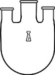 Flask,Round Bottom,Three-Neck,Tooled Joints